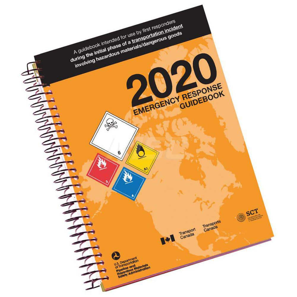 Reference Manuals & Books; Applications: Emergency Response; Subcategory: Safety & Compliance; Publication Type: Publication; Author: DOT; Book Title: North American Emergency Response Guide 2020; Edition of Publication: 2020; Publisher: US Department of