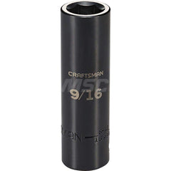 Impact Socket: 1/2″ Drive 6-Point, Black Oxide