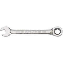 Combination Wrench: Steel, Polished Chrome-Plated