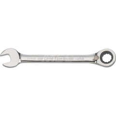 Combination Wrench: Steel, Polished Chrome-Plated