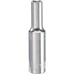 Hand Socket: 1/4″ Drive, 3/16″ Socket, 6-Point Chrome-Plated & Polished