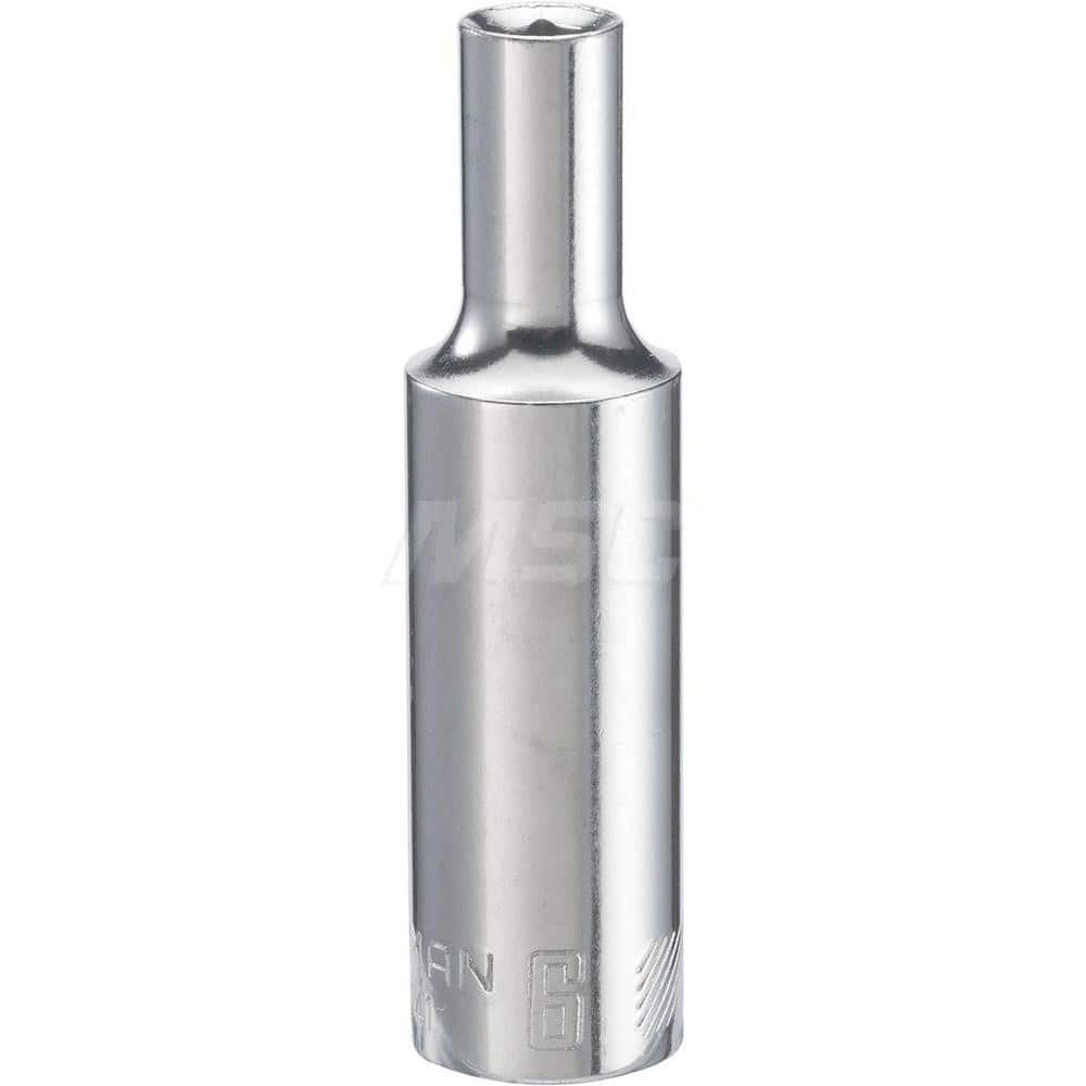 Hand Socket: 3/8″ Drive, 6 mm Socket, 6-Point Chrome-Plated & Polished