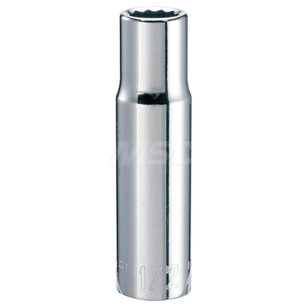 Hand Socket: 1/2″ Drive, 1/2″ Socket, 12-Point Chrome-Plated & Polished