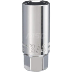 Hand Socket: 3/8″ Drive, 3/4″ Socket, 6-Point Chrome-Plated & Polished