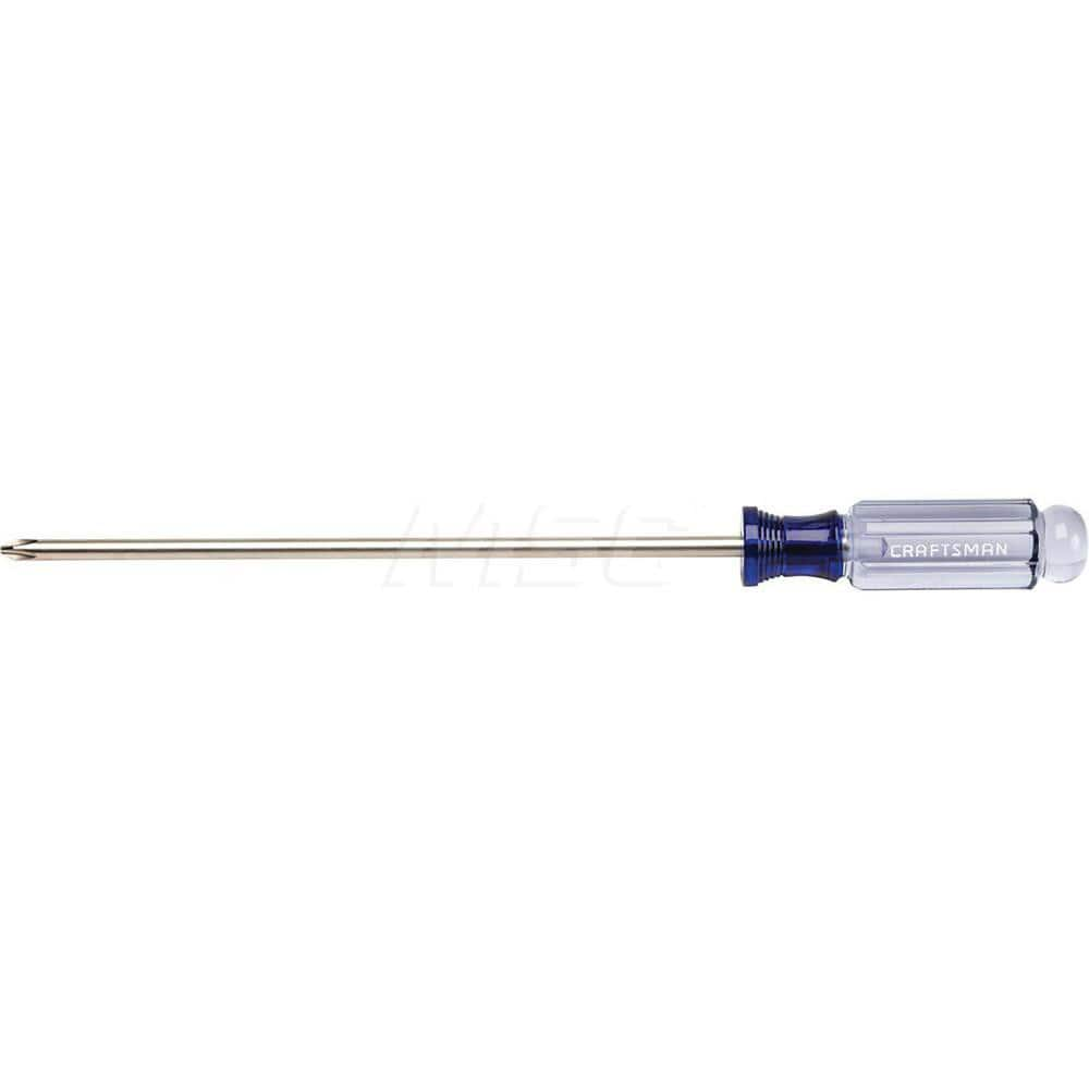 Phillips Screwdrivers; Tool Type: Screwdriver; Handle Style/Material: Acetate; Phillips Point Size: #2; Blade Length (Inch): 8; Overall Length Range: 3″ - 4.9″; Overall Length (Inch): 3-1/2; Overall Length (Inch): 3-1/2; Tip Type: Phillips ™