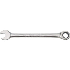 Combination Wrench: Steel, Polished Chrome-Plated