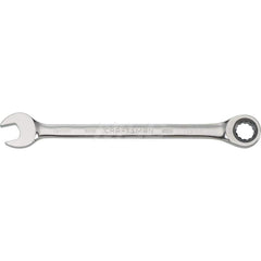 Combination Wrench: Steel, Polished Chrome-Plated