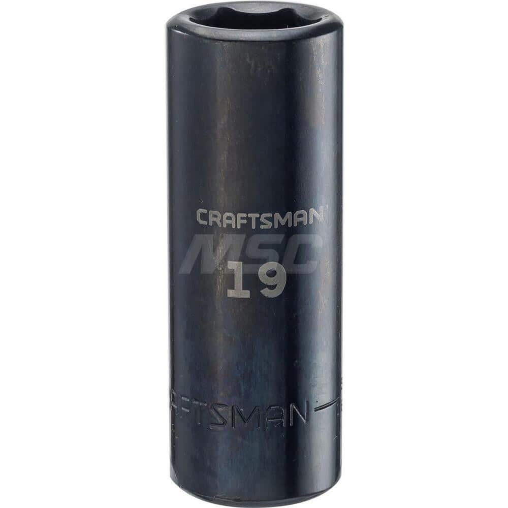 Impact Socket: 1/2″ Drive 6-Point, Black Oxide