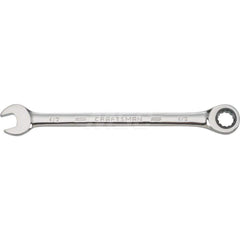 Combination Wrench: Steel, Polished Chrome-Plated