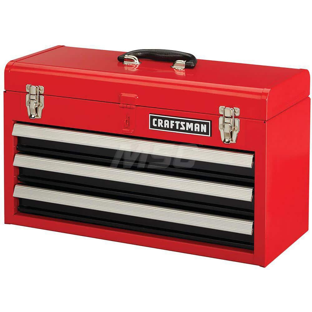 Steel Tool Box: 20-1/2″ OAW, 20-1/2″ OAD, 12″ OAH 15 lb Capacity