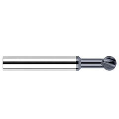 Undercutting End Mills - 0.3934″ Cutter Diameter × 0.7500″ (3/4″) Neck Length × 270° Carbide Undercutting End Mill, 4 Flutes, AlTiN Coated - Exact Industrial Supply