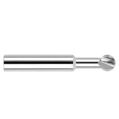 Undercutting End Mills - 0.0938″ Cutter Diameter × 0.3750″ (3/8″) Neck Length × 270° Carbide Undercutting End Mill, 2 Flutes - Exact Industrial Supply