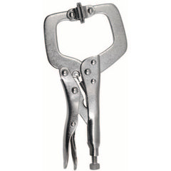 LOCKING C-CLAMP W/SWIVEL PAD 9″ - USA Tool & Supply