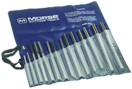 14 Piece-Range Metric Over / Under 4-12mm-HSS-Bright Straight Shank/Straight Flute-Plastic Pouch Chucking Reamers - USA Tool & Supply