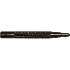 Mayhew Center Punch - 3/8″ Hex × 4 1/2″ Overall Length - USA Tool & Supply