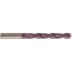 #32 Dia. × 2.95 mm Shank × 33 mm Flute Length × 61 mm OAL, Jobber, 118°, nano-FIREX, 2 Flute, External Coolant, Round Solid Carbide Drill