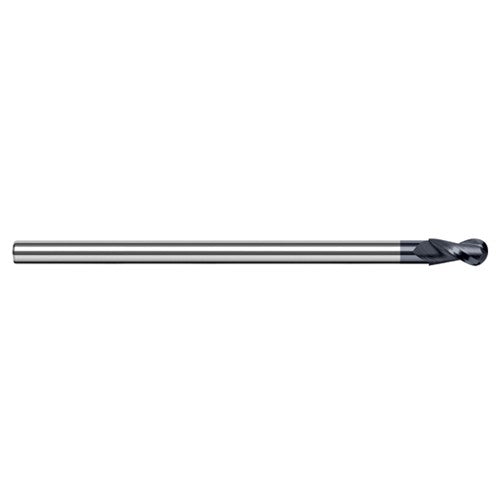 5/8″ Dia. × 1/2″ Shank × 0.938″ DOC × 6″ OAL, Carbide AlTiN, 2 Flute, Ballnose End Mill - Exact Industrial Supply