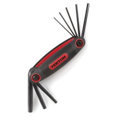 8PC FOLDING HEX KEY WRENCH SET MM - USA Tool & Supply