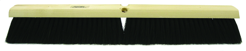 18" - Black Fine Sweeping Broom Without Handle - USA Tool & Supply
