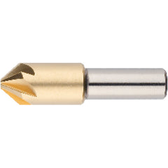 3/8″ Cutting Dia. 1/4″Shank Dia, 6 Flute, 82 Degrees, HSSCo Countersink Series/List #1755 - USA Tool & Supply