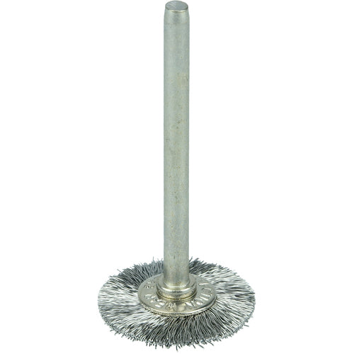 3/4″ Miniature Wire Wheel, .005″ Stainless Steel Fill, 1/8″ Stem - USA Tool & Supply