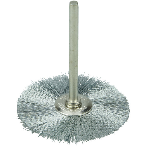 1 1/4″ Diameter - Steel Wire Mini Wheel Brush - USA Tool & Supply
