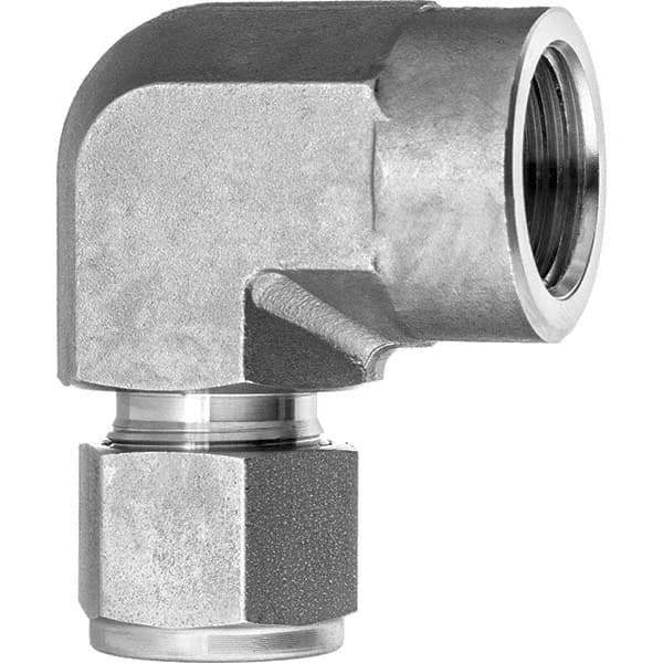 Value Collection - Metal Compression Tube Fittings Type: Female Elbow End Connections: Comp x FNPT - USA Tool & Supply