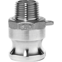 USA Sealing - 1-1/2" x 1-1/2" Cam & Groove Male Adapter Male NPT Thread - USA Tool & Supply