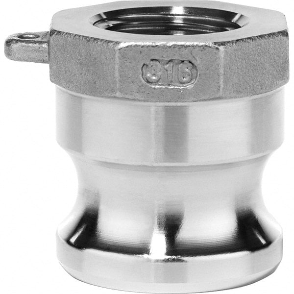 USA Sealing - 1-1/2" x 1-1/2" Cam & Groove Male Adapter Female NPT Thread - USA Tool & Supply