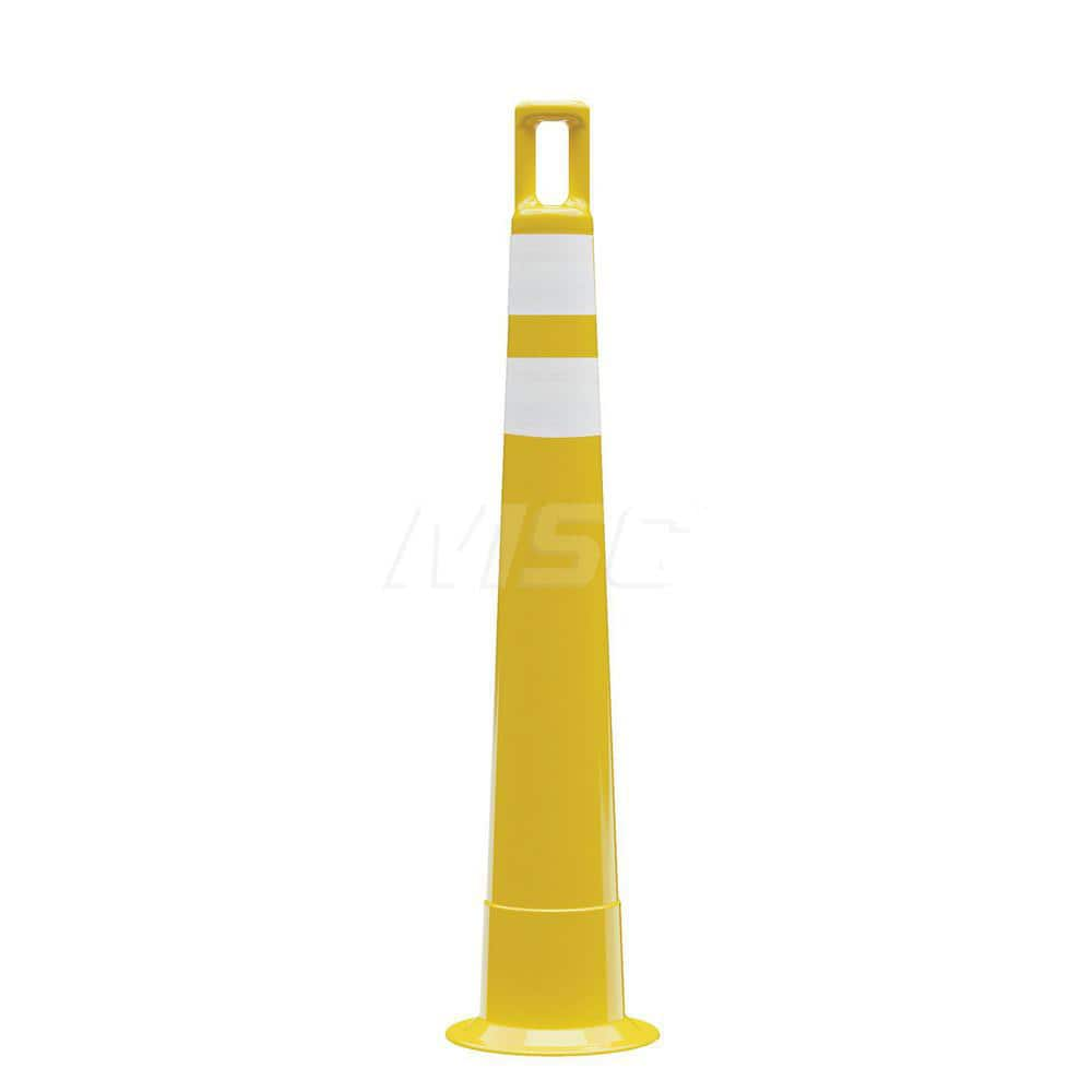 Traffic Barrels, Delineators & Posts; Type: Handle Top Stacker Cone; Material: Polyethylene; Reflective: Yes; Base Needed: Yes; Width (Inch): 11; Additional Information: Series: 510; Sub Brand: Watchtower ™; Sheeting Grade: Diamond; Dimensions: 42 in With