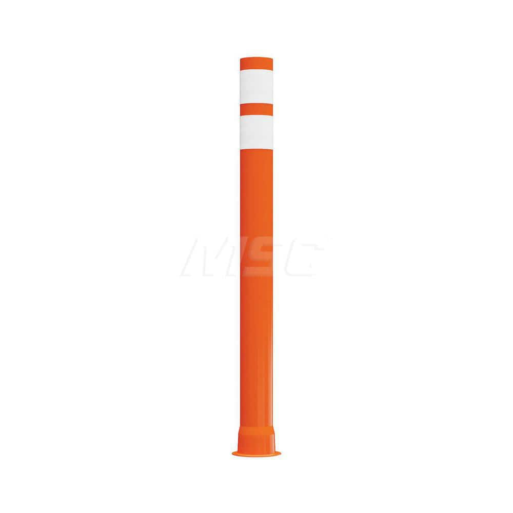 Traffic Barrels, Delineators & Posts; Type: Open Top Delineator; Material: Polyethylene; Reflective: Yes; Base Needed: Yes; Width (Inch): 4-5/8; Additional Information: Sheeting Grade: Diamond; Stripe Width: 4 in; Stripe Color: White; Series: 6842; Post D