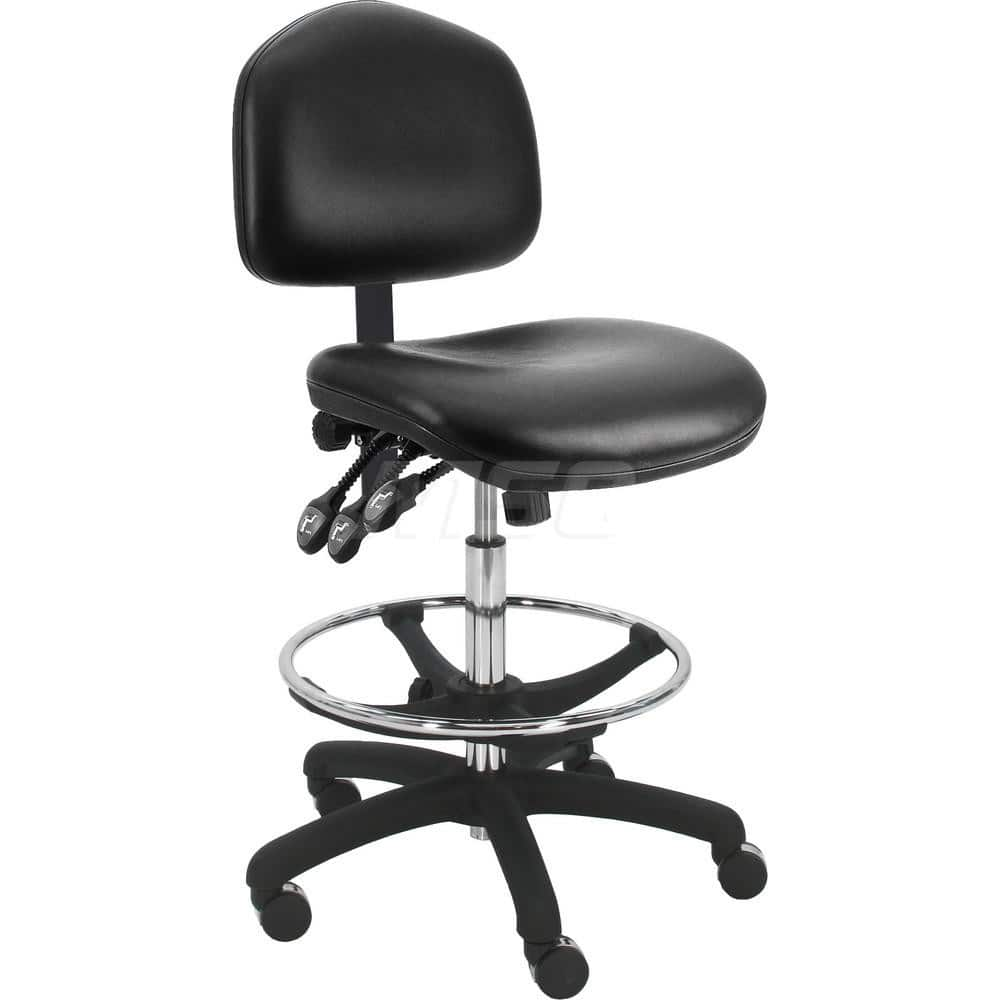 Task Chair: Vinyl, Black