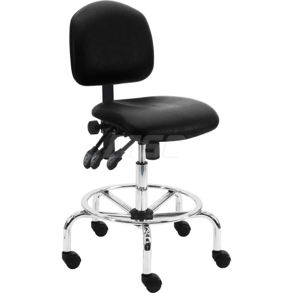 Task Chair: Vinyl, Black