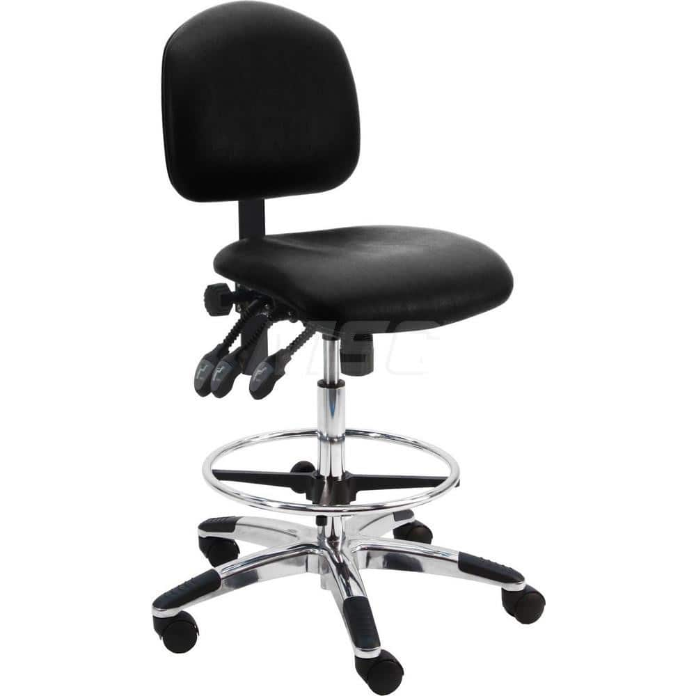 Task Chair: Vinyl, Black