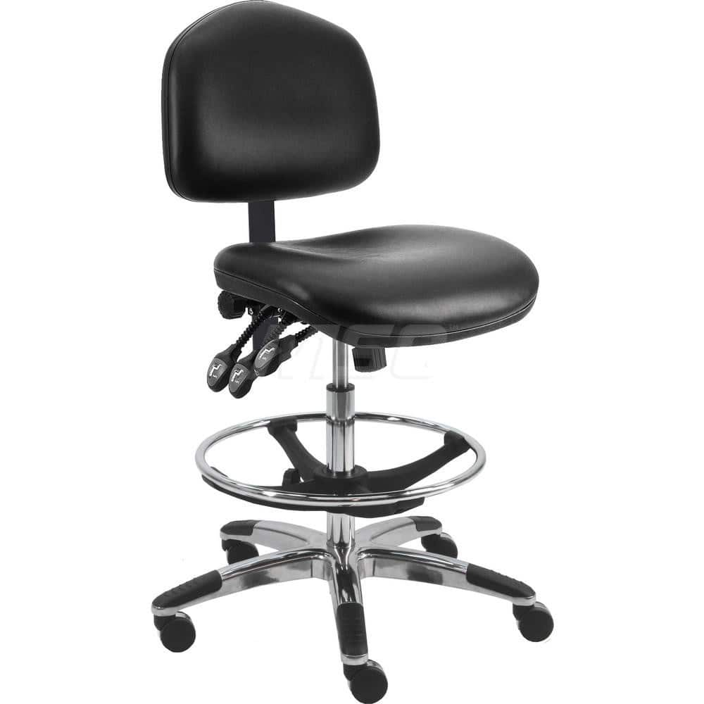 Task Chair: Vinyl, Black