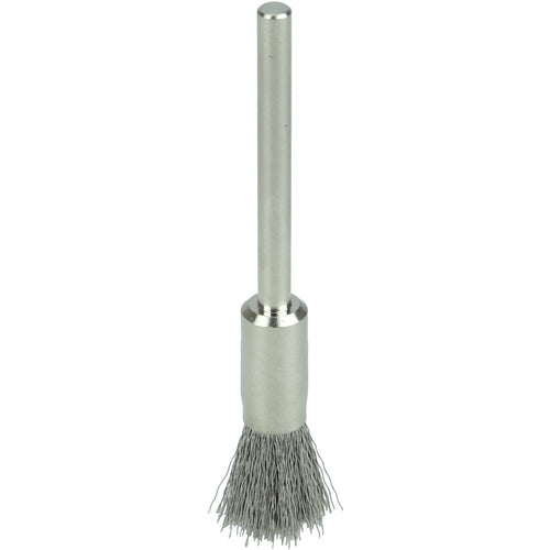 5/16″ Miniature Wire End Brush, .005″ Stainless Steel Fill, 1/8″ Stem - USA Tool & Supply