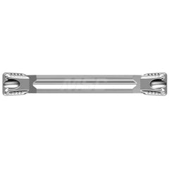 Grooving Insert: YG602, Solid Carbide TiAlN Finish, Neutral, 0.157″ Cutting Width
