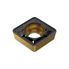 Turning Insert:  CCMT060208UG YG3010,  Solid Carbide TiCN & Al2O3 Finish,  0.2440″ Long,  1/4″ Inscribed Circle,  N/A Series  CCMT