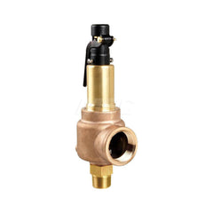 3/4 Mnpt X 1 Fnpt Series 740-Df Asme Section Viii Safety Valve With (D) Orifice, Metal Seat, Open Lever For Air/Gas Service Set 300 Psi