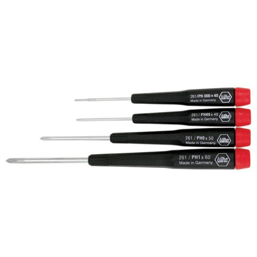 NO.000-1 PRECISION PHILLIPS 4 PC ST - USA Tool & Supply