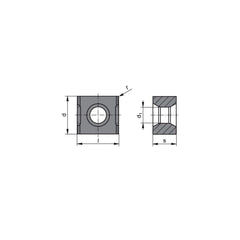 Milling Insert:  LNHX 1106PNER CTPK220,  CTPK220,  Solid Carbide N/A Finish,