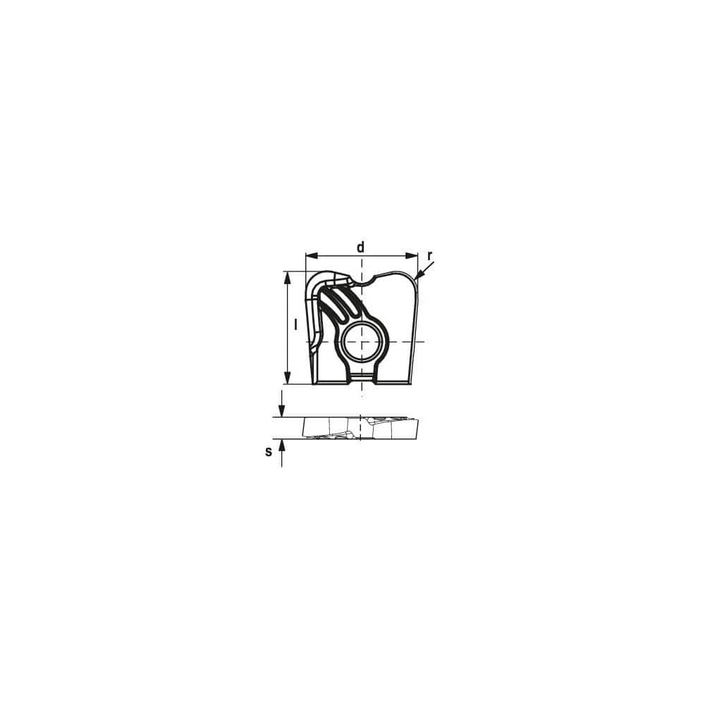 Milling Insert:  XOGX 122510-MF4 CTPP216,  CTPP216,  Solid Carbide N/A Finish,