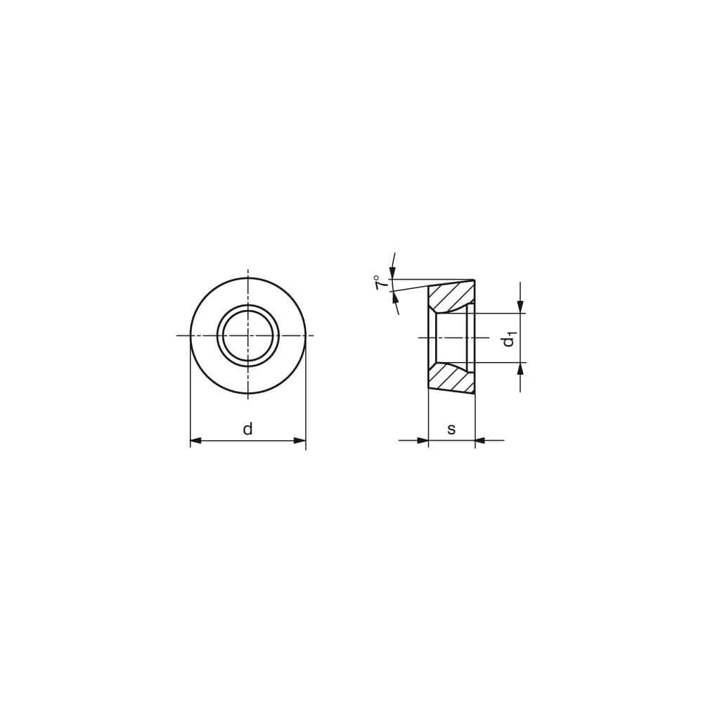 Turning Insert:  RCMT85MOSNSM CTCP135P,  Solid Carbide TiCN, Al2O3 & TiN Finish,  Neutral,  0.4921″ Corner Radius,  0.0 &deg N/A Round,  Series  RCMT
