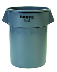 Brute - 55 Gallon Round Container --Â Double-ribbed base - USA Tool & Supply