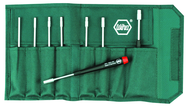 8 Piece - 2.5mm - 6mm - Precision Metric Nut Driver Set in Canvas Pouch - USA Tool & Supply