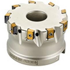 90° Arbor Mnt Face Mill-T490 FLN D2.00-5-.75-08; 2"Dia - USA Tool & Supply