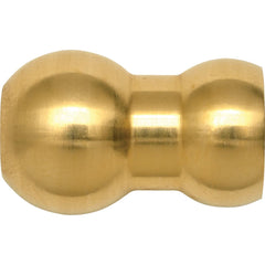 Loc-Line - Coolant Hose Adapters, Connectors & Sockets; Type: Adapter ; Hose Inside Diameter (Inch): 1/4 ; Thread Type: NonThreaded ; Connection Type: 14mm Ball Spherical (Fish Eye) ; Body Material: Brass ; Maximum Flow Rate (GPM): 4.17 - Exact Industrial Supply