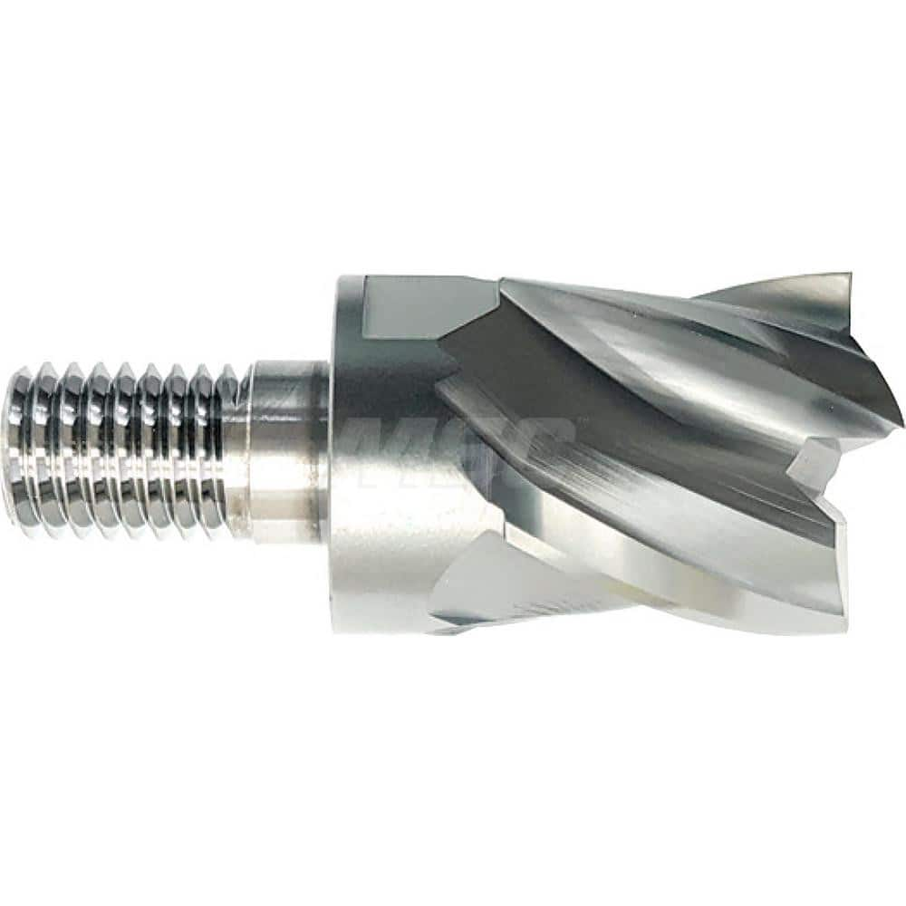 YG-1 - Square End Mill Heads; Mill Diameter (Inch): 5/8 ; Mill Diameter (Decimal Inch): 0.6250 ; Number of Flutes: 4 ; Length of Cut (Inch): 5/8 ; Length of Cut (Decimal Inch): 0.6250 ; Connection Type: M8 - Exact Industrial Supply