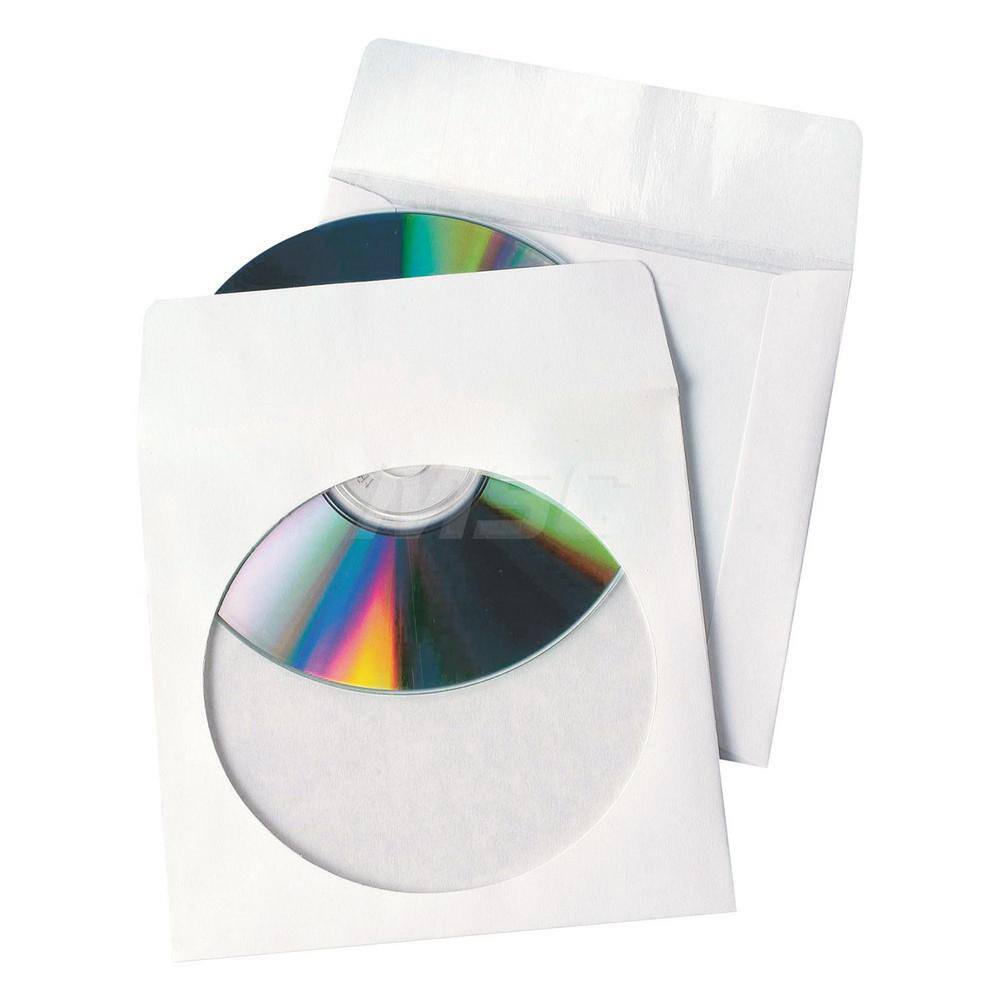 TOPS - Office Machine Supplies & Accessories; Office Machine/Equipment Accessory Type: CD/DVD Sleeves ; For Use With: Office Use ; Color: White - Exact Industrial Supply