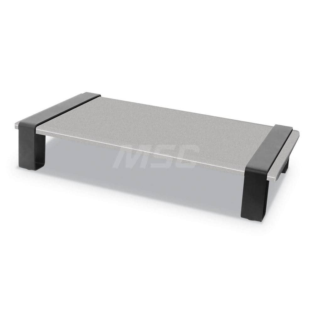 Kantek - Office Machine Supplies & Accessories; Office Machine/Equipment Accessory Type: Monitor Riser ; For Use With: Monitors ; Color: Black; Gray - Exact Industrial Supply